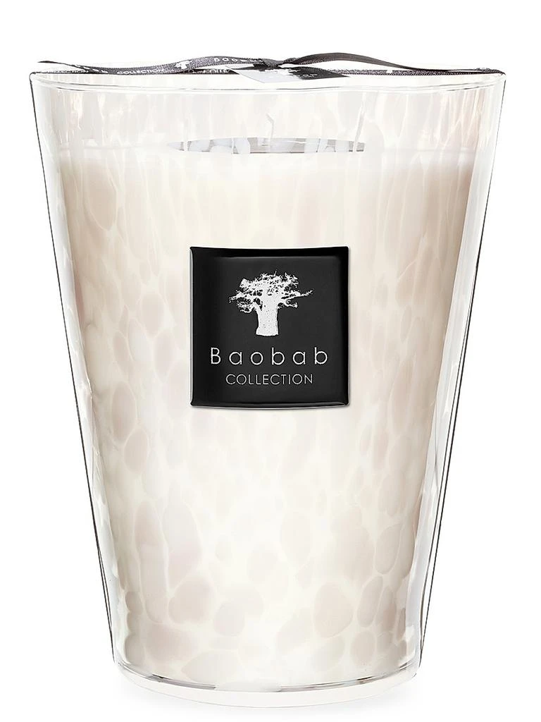 Baobab Collection Pearls White Pearl Candle 5