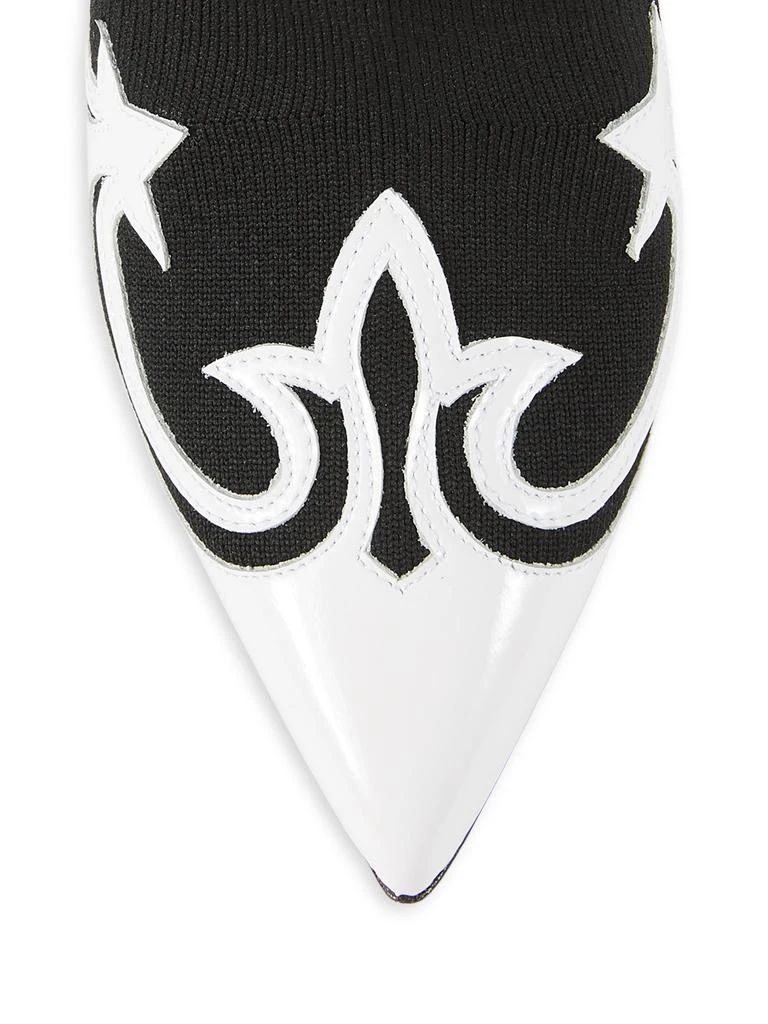 Balmain Skye 100MM Knit Ankle Boots 5