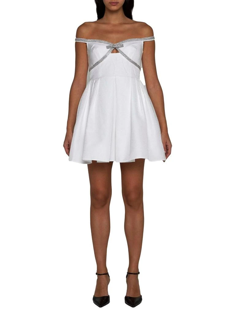 Self Portrait Self-Portrait Bow Detailed Off-Shoulder Mini Dress 4