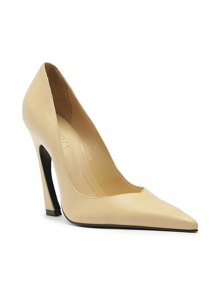Schutz Lexi Leather Sculptural-Heel Pumps 2