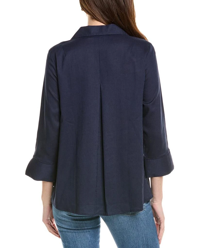 FOXCROFT Agnes Linen-Blend Shirt 2