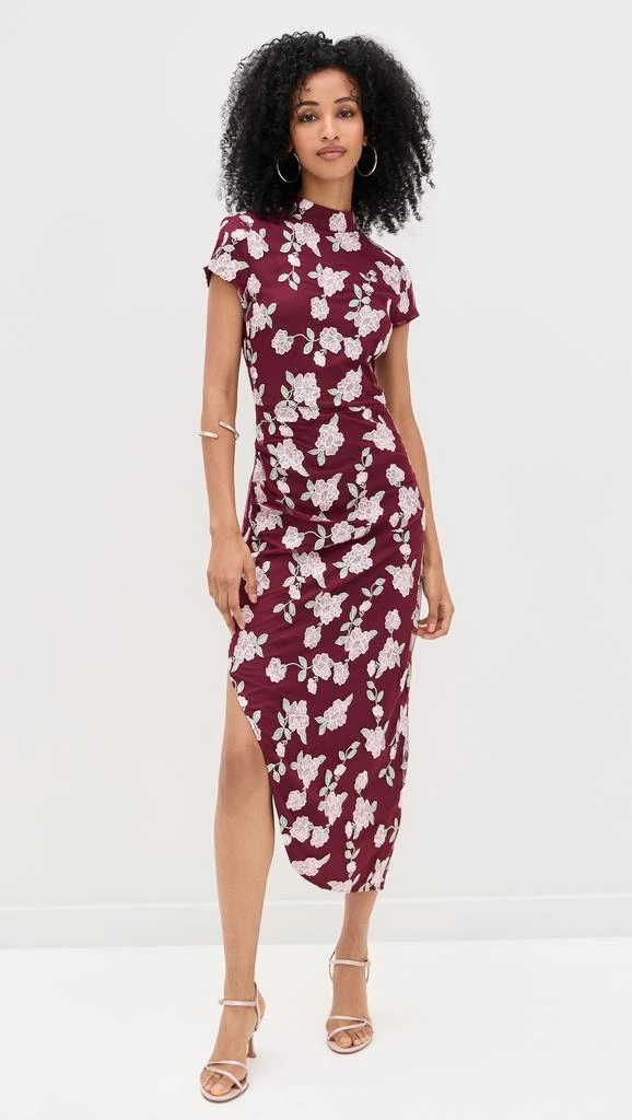 ROTATE Birger Christensen Mesh Asymmetric Dress 6