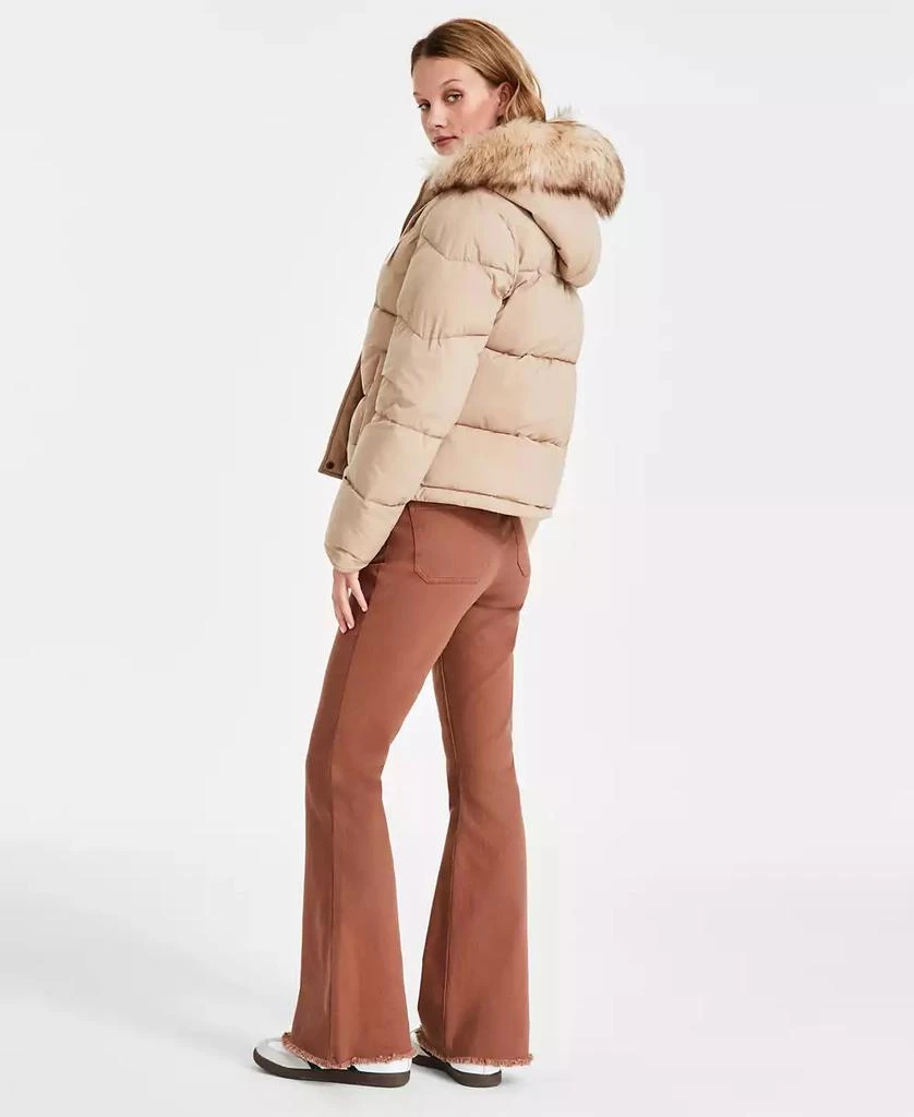 Maralyn & Me Juniors' Faux-Fur-Trim Hooded Puffer Coat 2