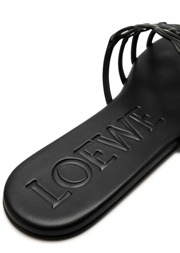 Loewe Anagram Petal leather sliders 4