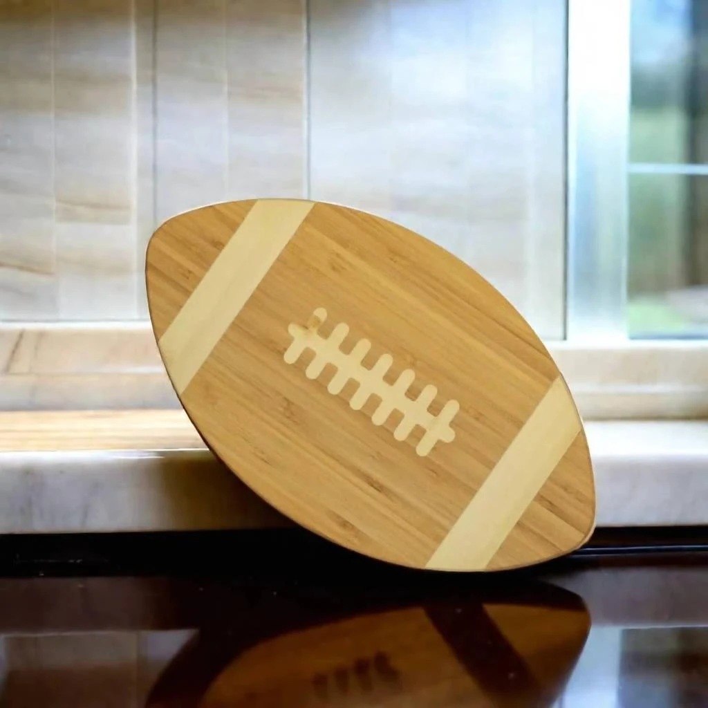 Creative Gifts International Creative Gifts International - Bamboo Football Cutting Board 4