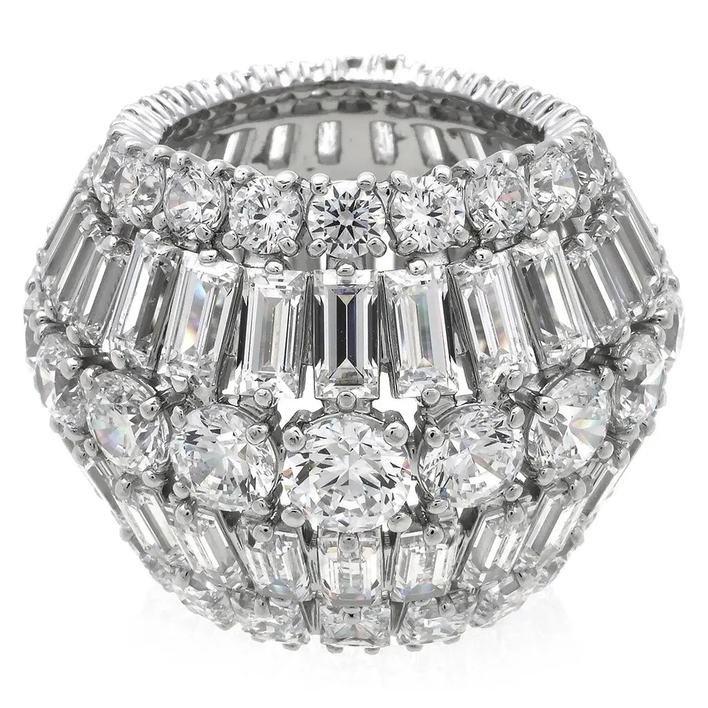 Swarovski Swarovski Hyperbolamixed Cuts Cocktail Ring, Size 55 (US 6.75)