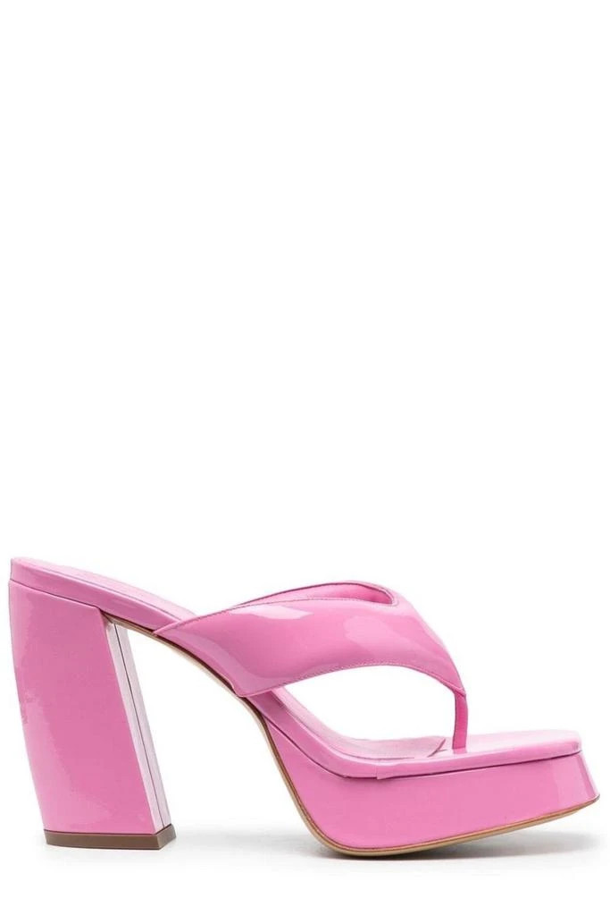 GIA BORGHINI GIA BORGHINI Gia 17 Patent Platform Sandals 1