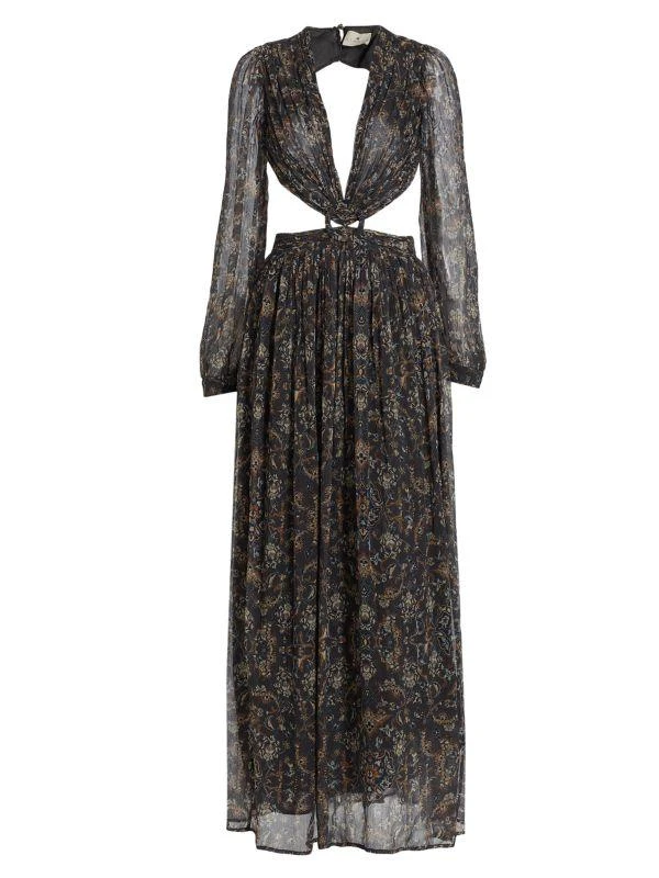 Hannah Artwear Rio Cutout Chiffon Maxi Dress 4