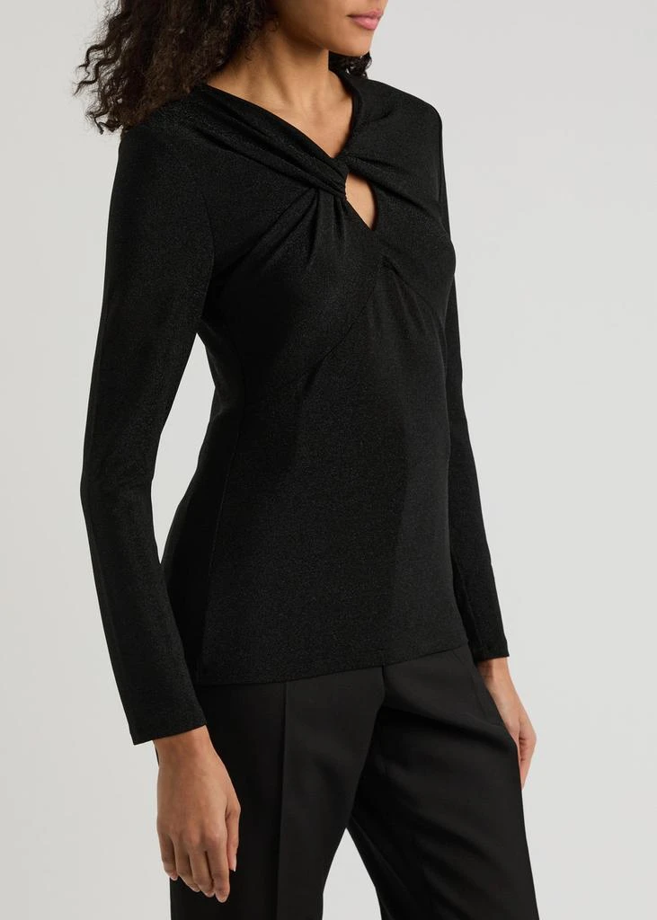 Diane von Furstenberg Ursula knotted lamé top 2