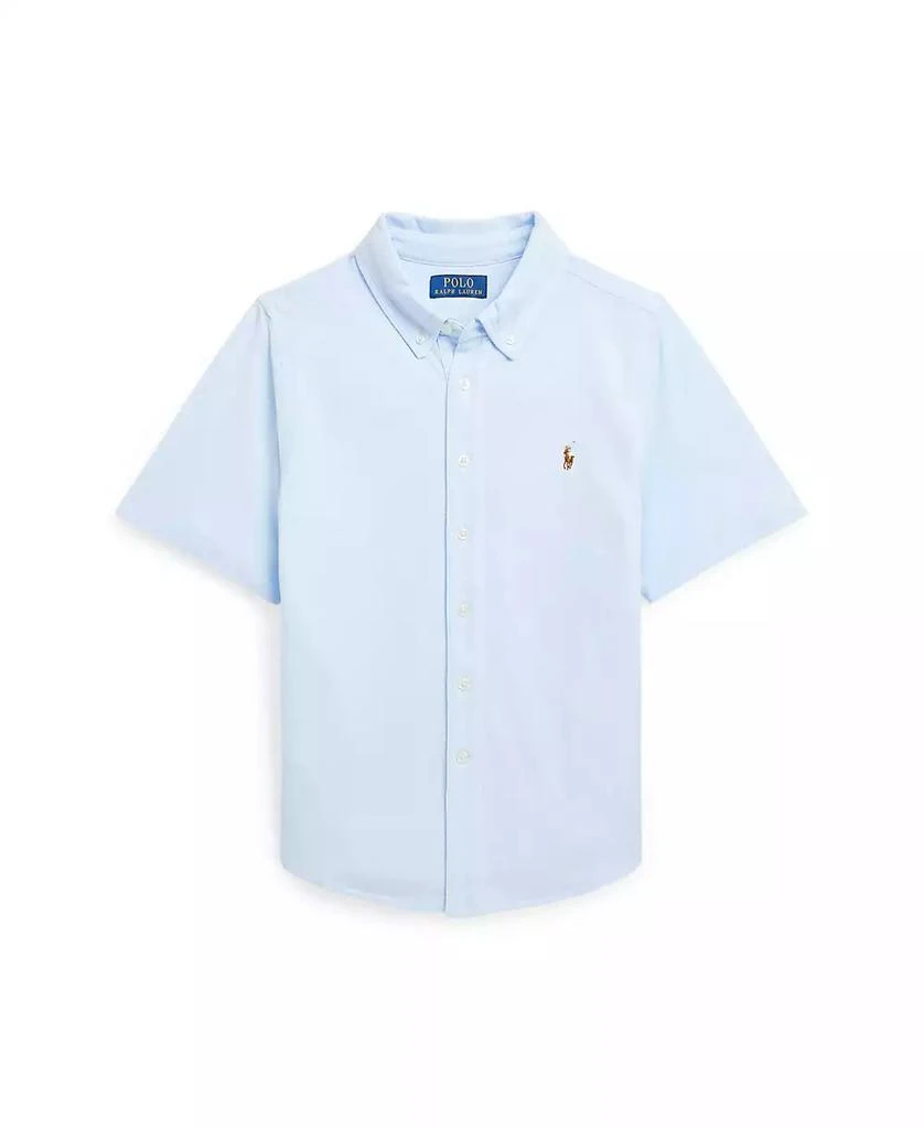 Ralph Lauren Big Boys Knit Oxford Short-Sleeve Shirt 1