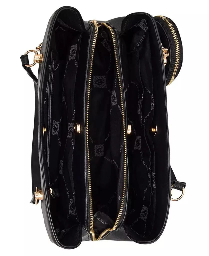 Anne Klein Medium Triple Compartment Satchel Bag 5