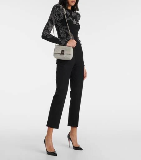 Balmain 1945 Soft Mini denim shoulder bag 5