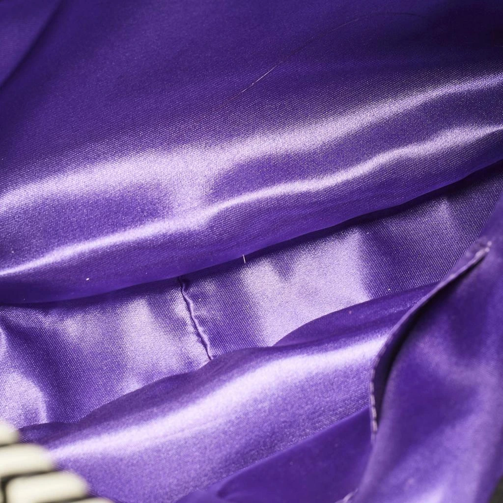 Gianfranco Ferre Gianfranco Ferre Black/White Zebra Effect Straw Tassel Hobo 7