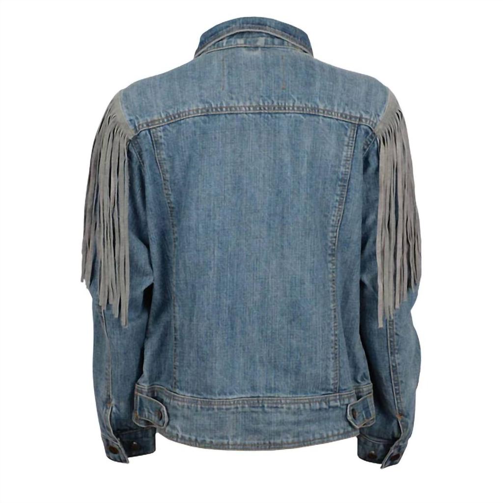 STS Ranchwear Women's Gretchen Denim Fringe Jacket