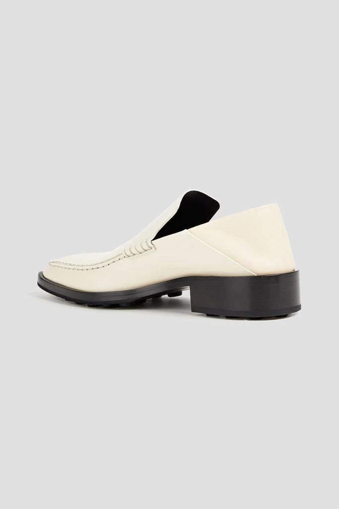 Jil Sander Glossed-leather collapsible-heel loafers 3