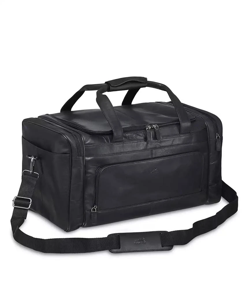 Mancini Leather Goods Buffalo Collection Carry on Duffle Bag 4