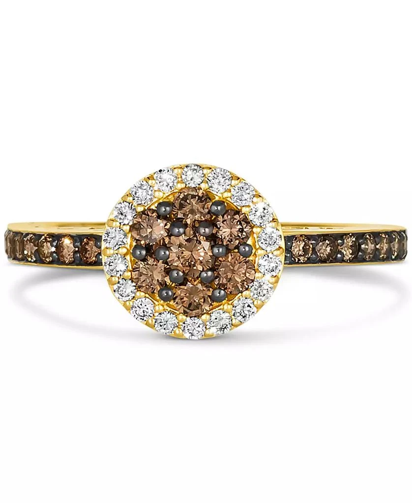 Le Vian Chocolate Diamond® (1/2 ct. t.w.) & Nude Diamond™ (5/8 ct. t.w.) Ring in 14k Honey Gold 2