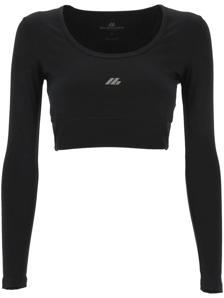 Balenciaga Balenciaga Logo Cropped Top 1