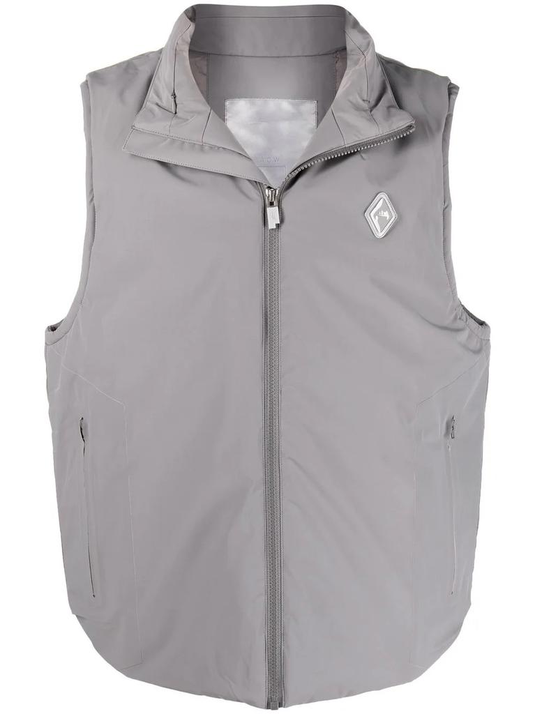 A-COLD-WALL* logo-patch padded gilet - men