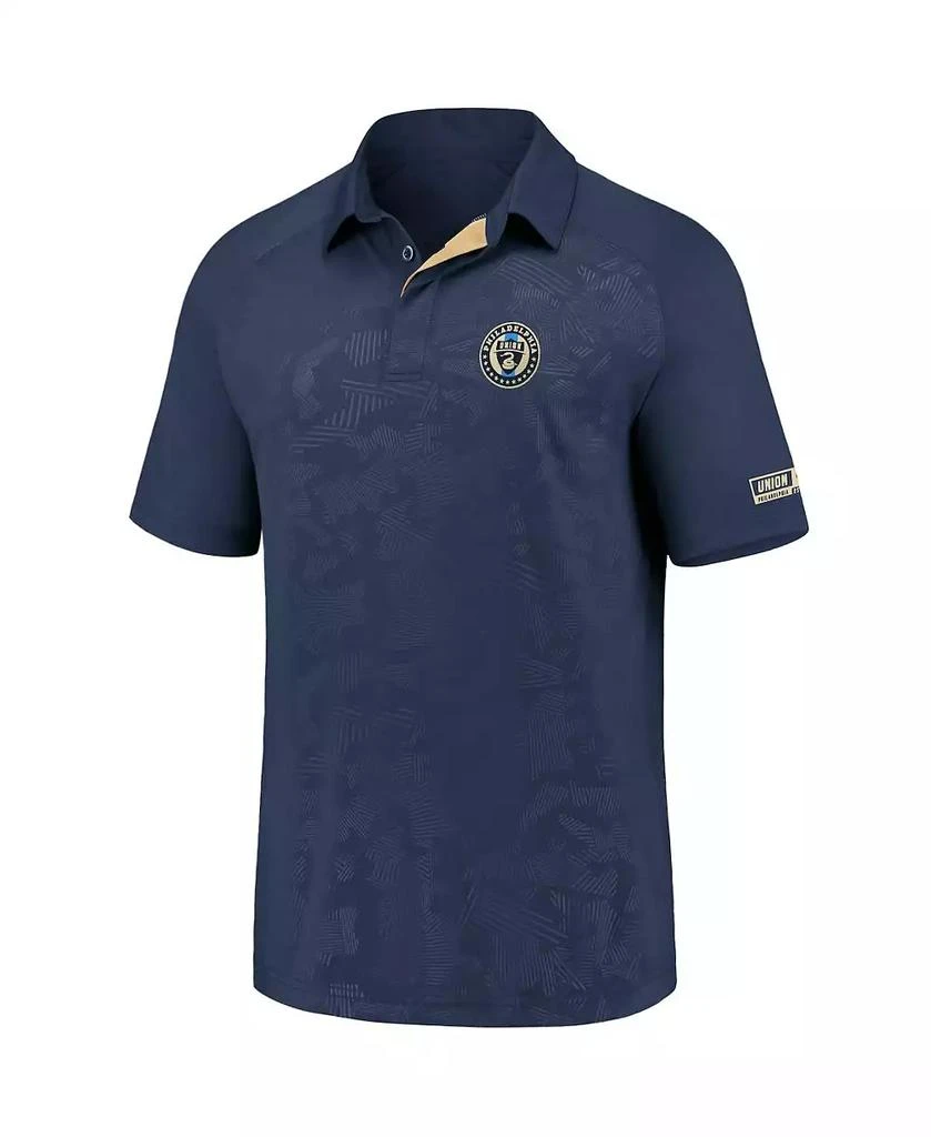 Fanatics Men's Navy Philadelphia Union Iconic Defender Raglan Polo 3