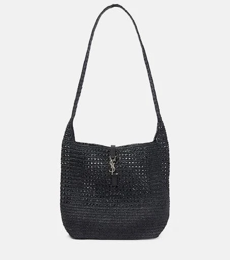 Yves Saint Laurent Le 5 à 7 Medium raffia shoulder bag 1
