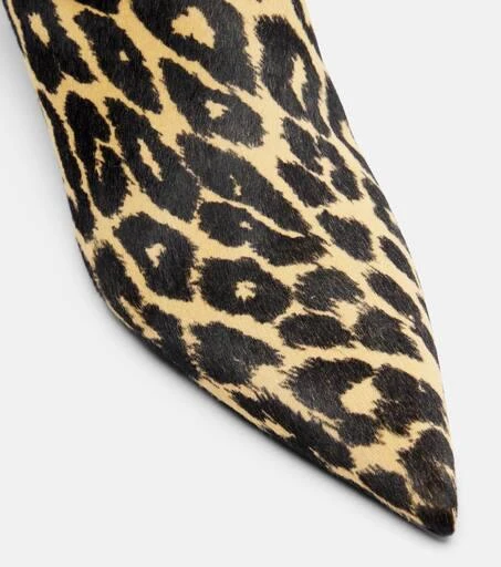 Jil Sander Pointy leopard-print calf hair mules 5