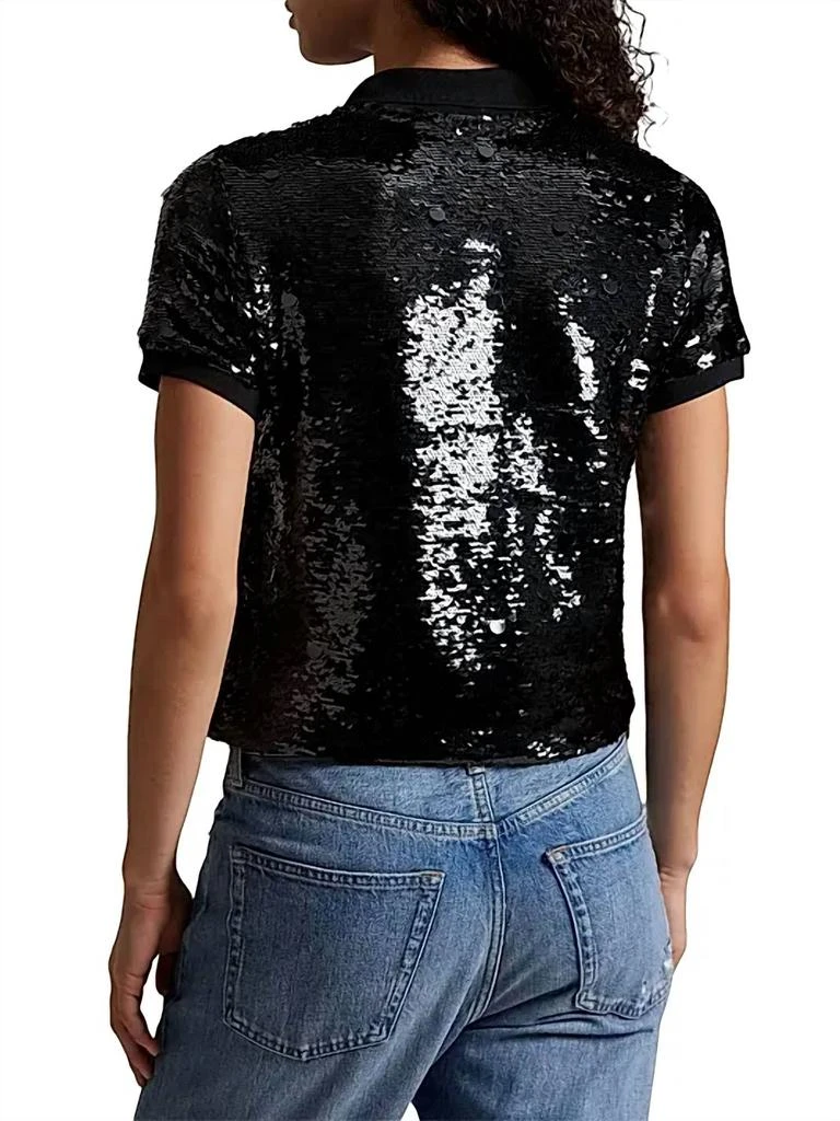 Ralph Lauren Polo Ralph Lauren - Sequin Pailette Short Sleeve Polo Top 3