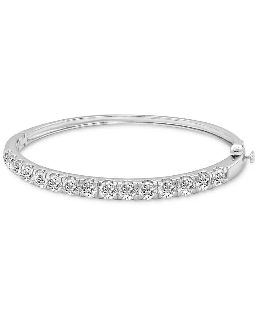 Badgley Mischka Lab Grown Diamond Bangle Bracelet (5 ct. t.w.) in 14k White Gold 1