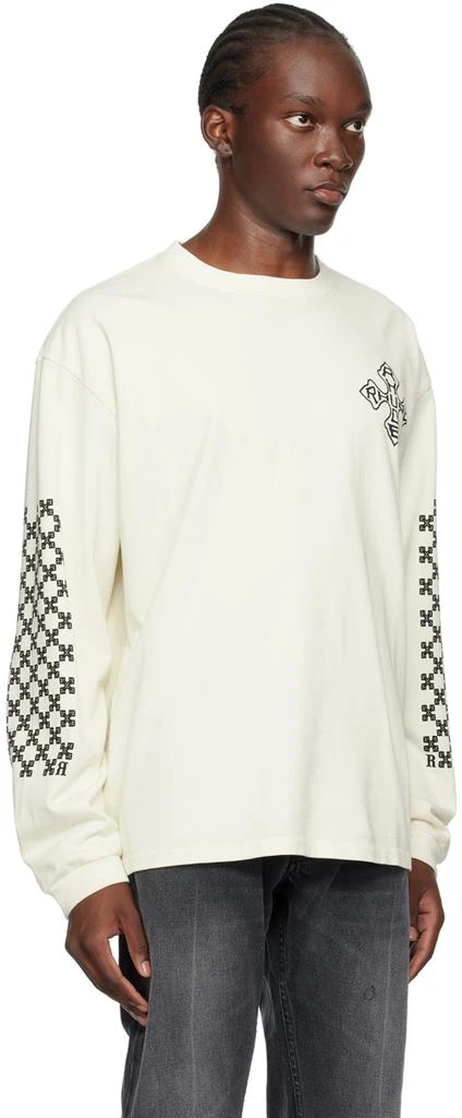 Rhude SSENSE Exclusive Off-White Cross Long Sleeve T-Shirt 2