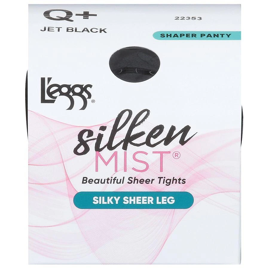 L'eggs Silken Mist Silky Sheer Shaper Panty Pantyhose Sheer Toe Q+ 1