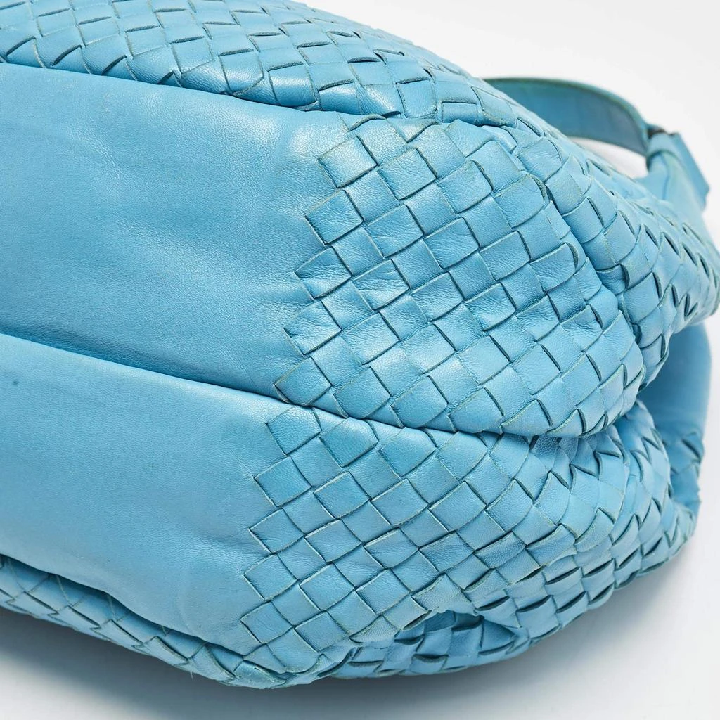 Bottega Veneta Bottega Veneta Blue Intrecciato Leather Small Campana Hobo 17