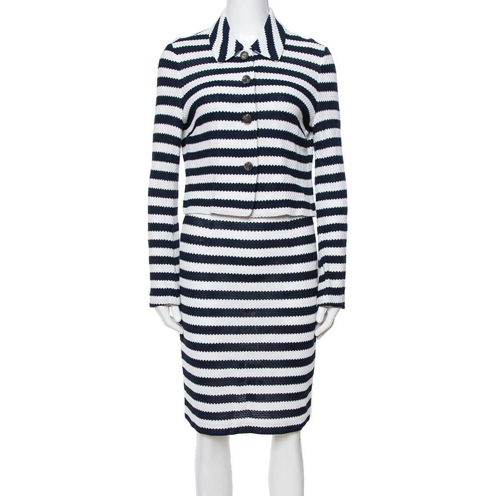 Diane von Furstenberg Diane von Furstenberg Navy Blue Walda/Lacie Skirt & Jacket Set S 1