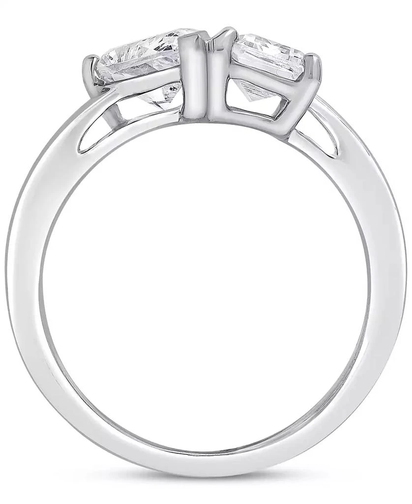 Badgley Mischka IGI Certified Lab Grown Diamond Two Stone Ring (3 ct. t.w.) in 14k White, Yellow or Rose Gold 3