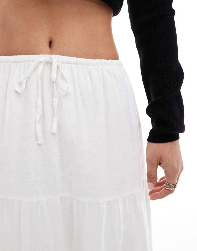Cotton:On Cotton:On Haven tiered maxi skirt in white 4