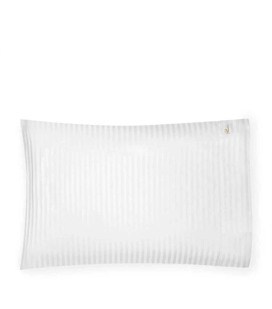 Pratesi Raso Rigato Bolster Pillowcase (13cm x 41cm) 1