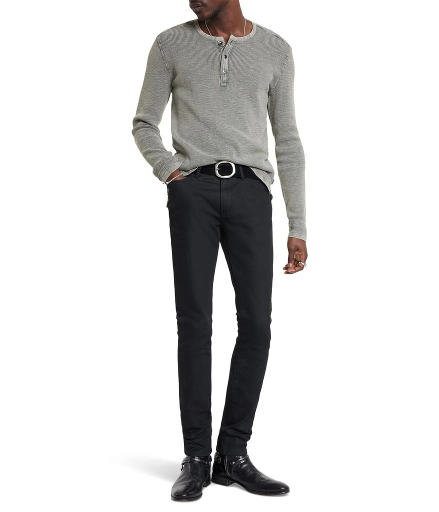 John Varvatos MEMPHIS WAFFLE HENLEY