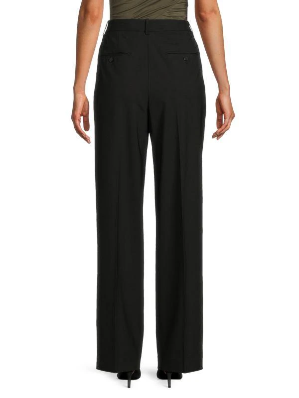 Theory Pleated Virgin Wool Blend Pants 2