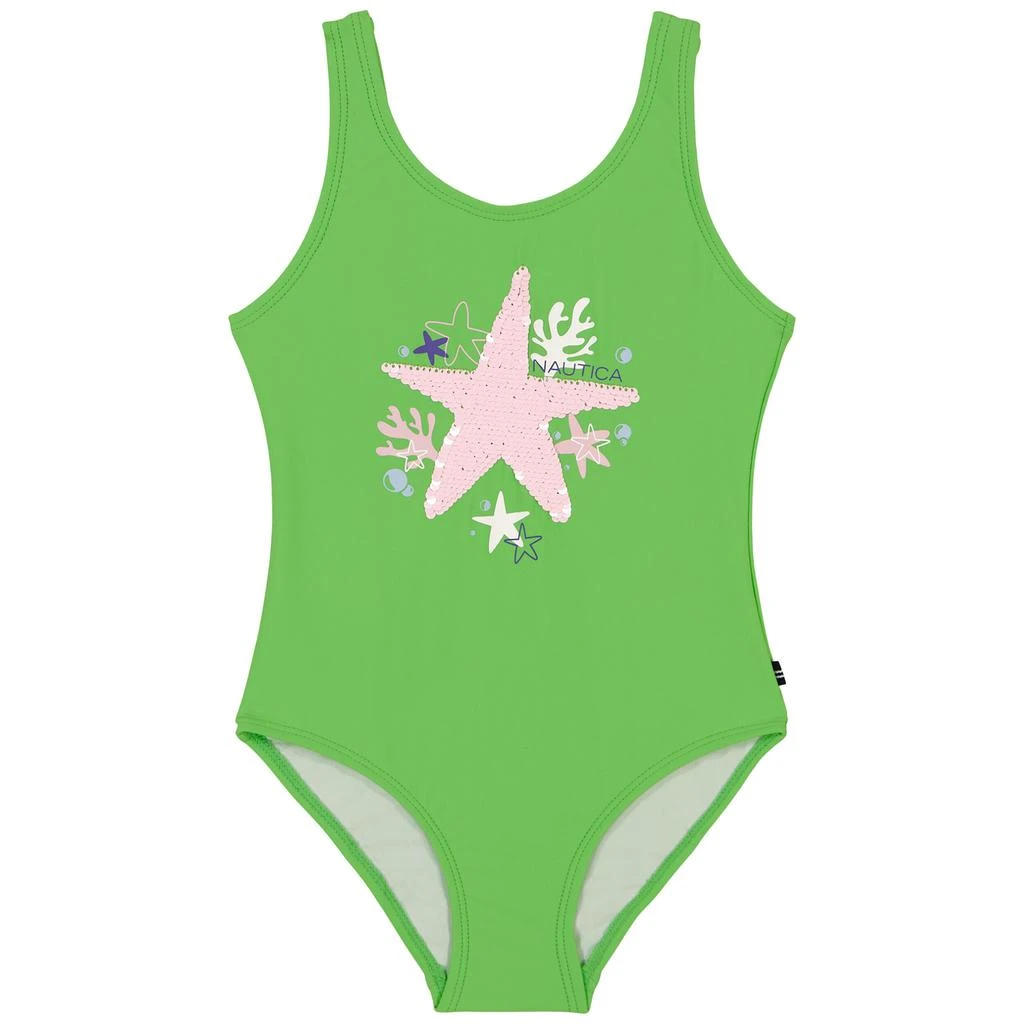 Nautica Little Girls' Starfish Flip Swimsuit (4-6X) 1