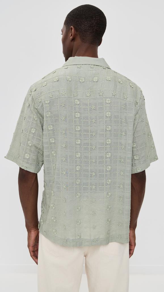 NN07 Ben Embroidered Camp Shirt