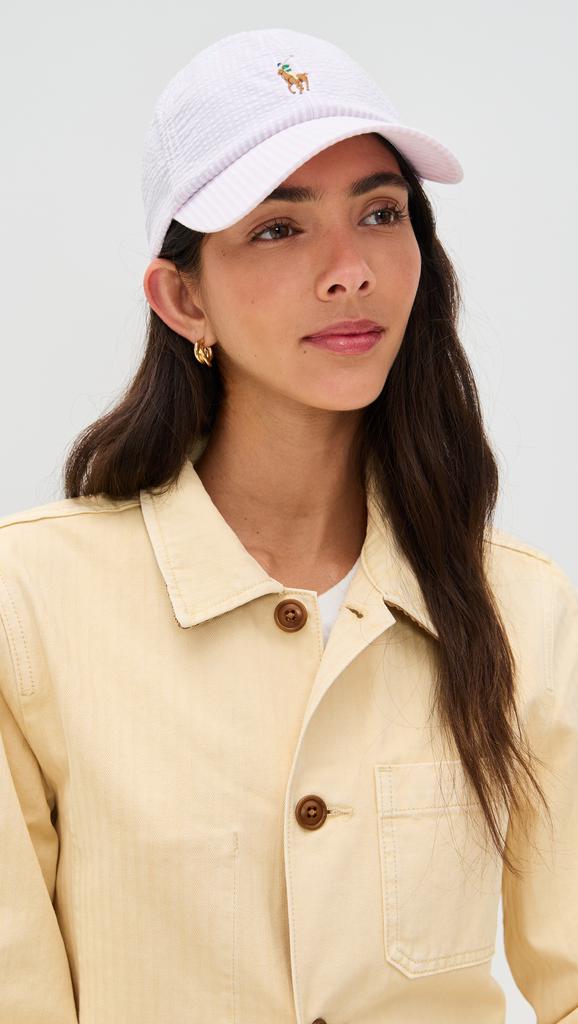 Ralph Lauren Stretch Seersucker Cap