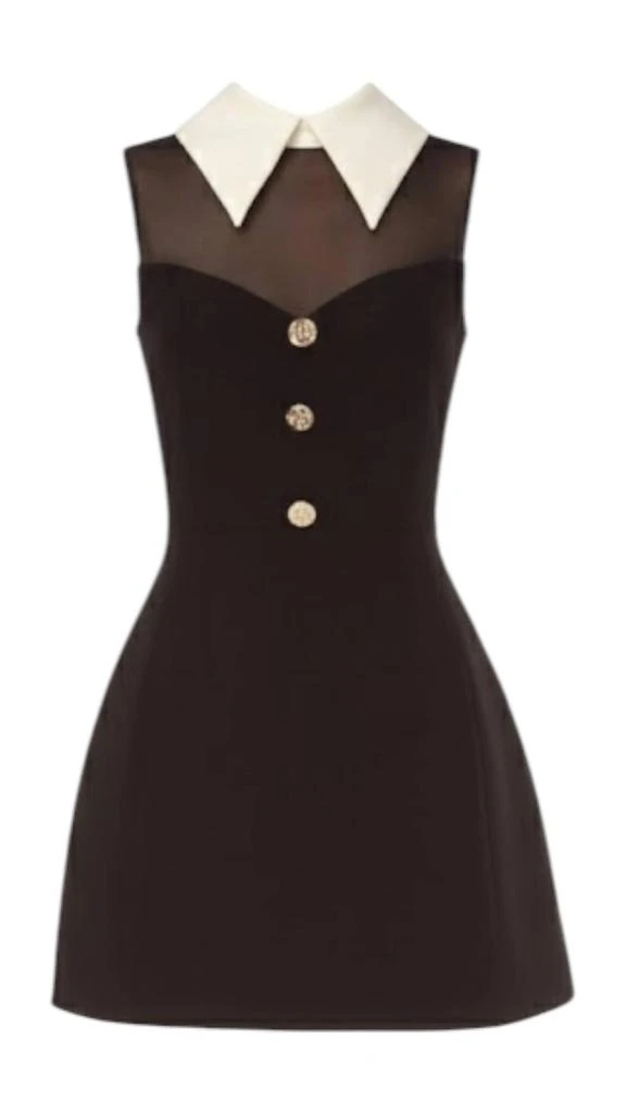 bronx and banco black mini dress Badgley Mischka Tie-Shoulder Bow Midi Dress main image 1