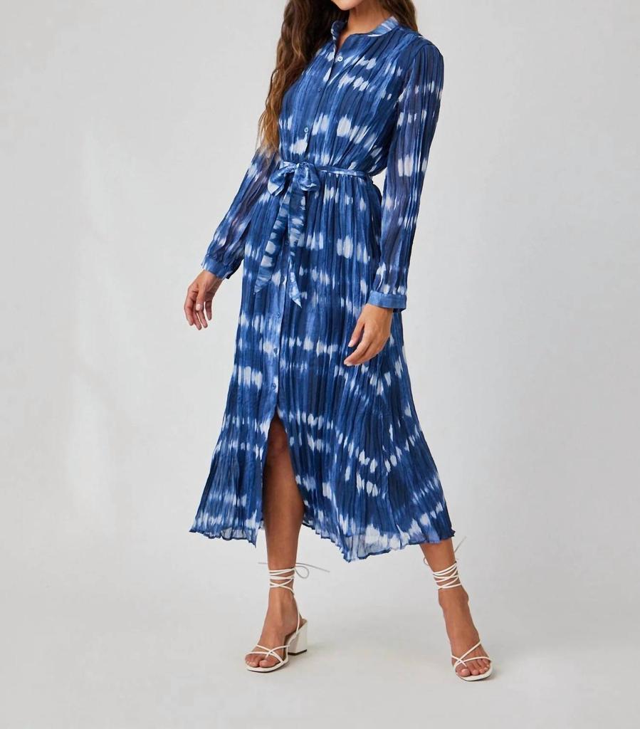 Bella Dahl Bella Dahl - Long Sleeve Pleated Maxi Dress
