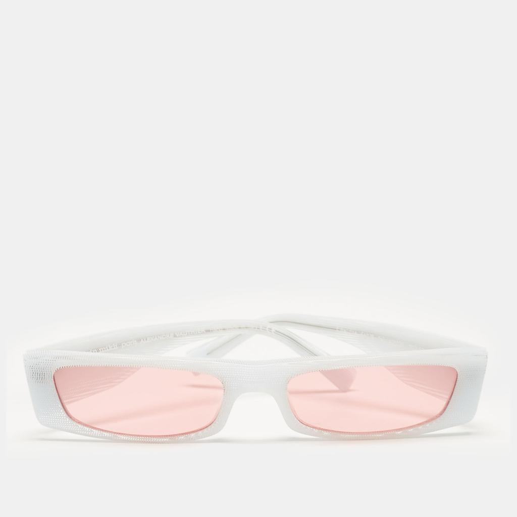 ALAIN MIKLI Alain Mikli x Alexandre Vauthier White/Pink A05039 Edwidge Rectangle sunglasses