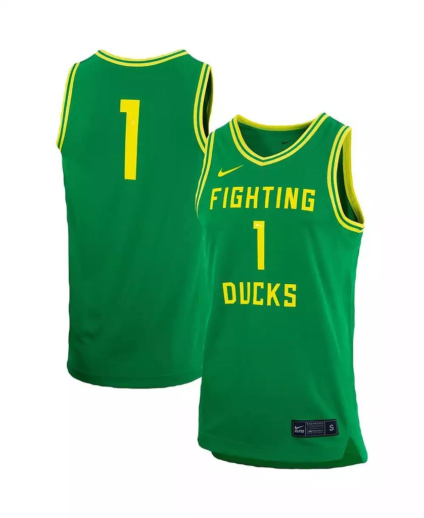 NIKE Men's #1 Oregon Ducks Replica Team Basketball Jersey 1