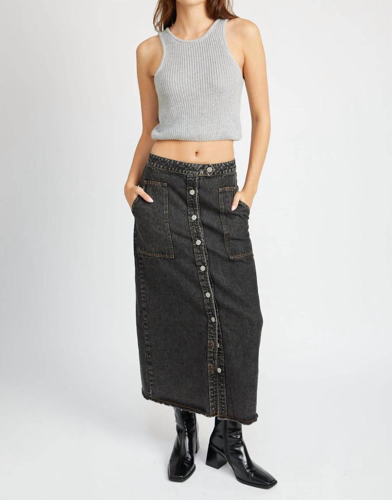 EMORY PARK Emory Park - Nova Denim Maxi Skirt