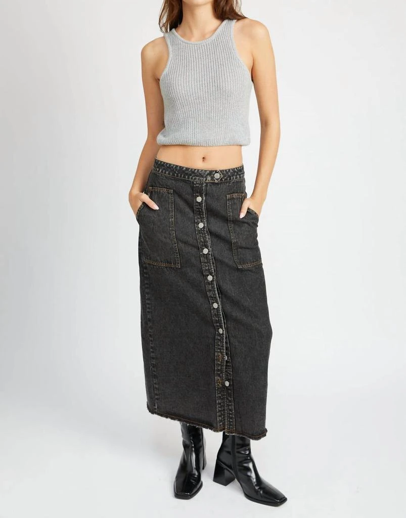 EMORY PARK Emory Park - Nova Denim Maxi Skirt 2