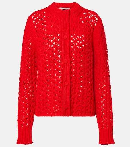 Jil Sander Open-knit wool cardigan 1