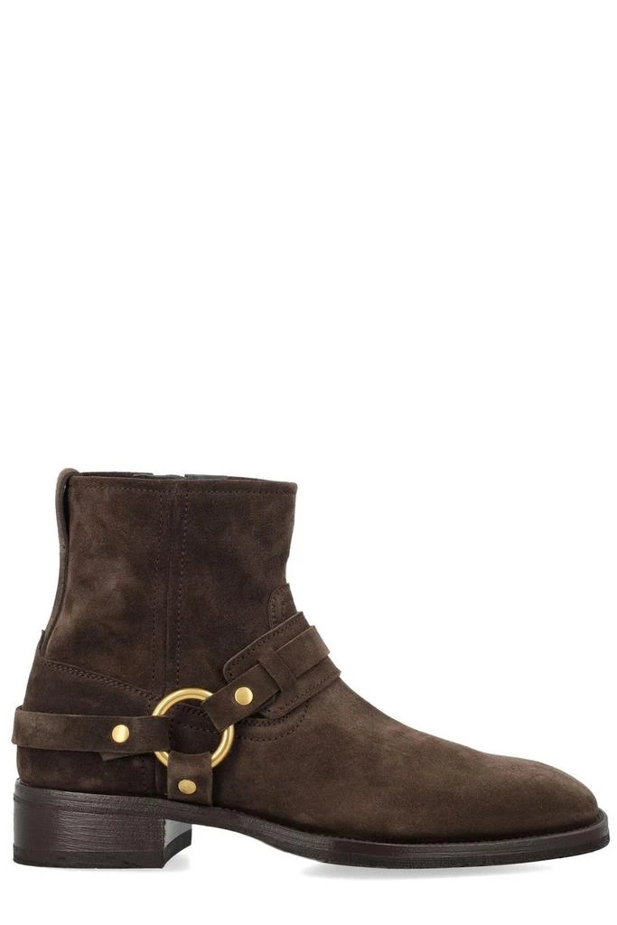 Tom Ford Tom Ford Round Toe Harness Detailed Boots 1