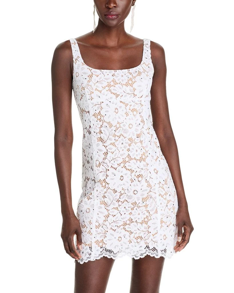 Michael Kors Lace Square Neck Mini Dress 1