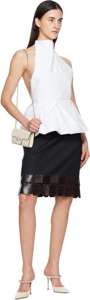 Jimmy Choo SSENSE Exclusive Off-White Bing 100 Heels 5